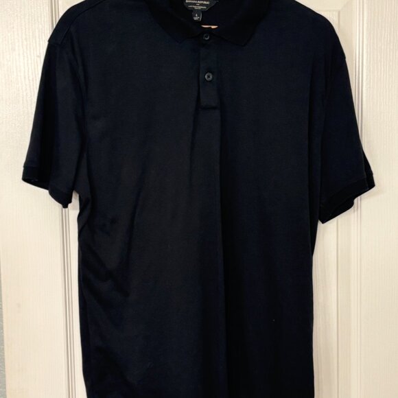 BR Men's Luxe Touch Slim-fit Polo Black - Picture 3 of 4